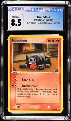 2004 Pokemon EX Team Rocket Returns Houndour #59/109 CGC 8.5