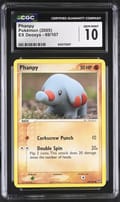 2005 EX Deoxys Phanpy #69/107 CGC GM10