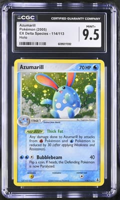 2005 Pokemon EX Delta Species Azumarill Holo #114/113 CGC 9.5