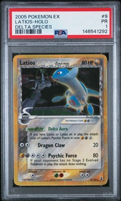 2005 Pokemon Ex Delta Species Latios-Holo #9 PSA 1