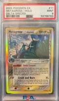 2005 Pokemon Ex Delta Species Metagross-Holo Delta Species #11 PSA 9