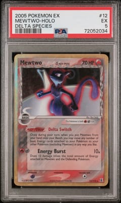 2005 Pokemon Ex Delta Species Mewtwo-Holo Delta Species #12 PSA 5