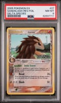 2005 Pokemon Ex Delta Species Sandslash-Rev.foil Delta Species #27 PSA 8