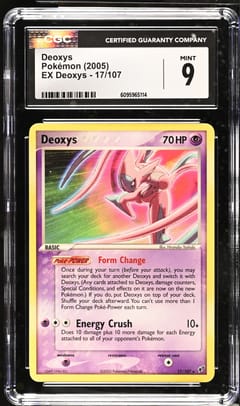 2005 Pokemon EX Deoxys Deoxys #17/107 CGC 9