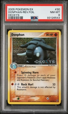 2005 Pokemon Ex Deoxys Donphan-Rev.foil Deoxys #30 PSA 8