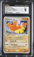 2005 Pokemon EX Deoxys Hariyama ex Holo #100/107 CGC 9