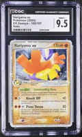 2005 Pokemon EX Deoxys Hariyama ex Holo #100/107 CGC 9.5