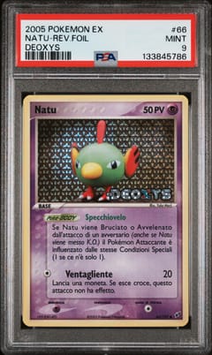 2005 Pokemon Ex Deoxys Natu-Reverse Foil #66 PSA 9
