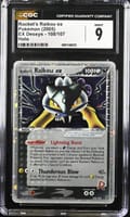 2005 Pokemon EX Deoxys Rocket's Raikou ex Holo #108/107 CGC 9