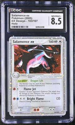 2005 Pokemon EX Deoxys Salamence ex Holo #103/107 CGC 8.5