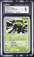 2005 Pokemon EX Emerald Cacturne ex Holo #91/106 CGC 9