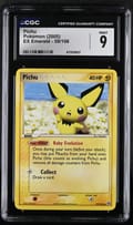 2005 Pokemon EX Emerald Pichu #59/106 CGC 9