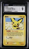 2005 Pokemon EX Emerald Pichu #59/106 CGC 9