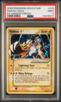 2005 Pokemon Ex Unseen Forces Raikou-Holo Ex Unseen Forces #114 PSA 9