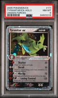 2005 Pokemon Ex Unseen Forces Tyranitar Ex-Holo #111 PSA 8