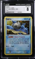 2006 EX Legend Maker Lapras Holo #8/92 CGC 8