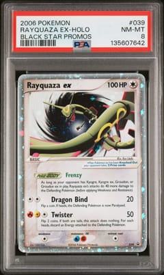 2006 Pokemon Black Star Promos Rayquaza Ex-Holo #039 PSA 8