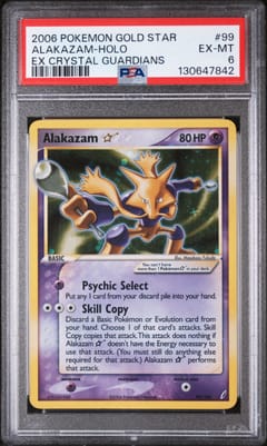 2006 Pokemon Ex Crystal Guardians Alakazam-Holo Ex Crystal Guardians #99 PSA 6