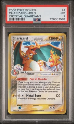 2006 Pokemon Ex Crystal Guardians Charizard-Holo #4 PSA 7