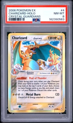 2006 Pokemon Ex Crystal Guardians Charizard-Holo #4 PSA 8
