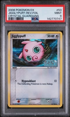 2006 Pokemon Ex Crystal Guardians Jigglypuff-Reverse Foil #53 PSA 9