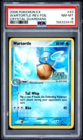 2006 Pokemon Ex Crystal Guardians Wartortle-Reverse Foil #43 PSA 8