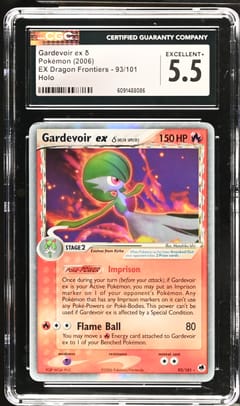 2006 Pokemon EX Dragon Frontiers Gardevoir ex δ Holo #93/101 CGC 5.5
