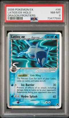 2006 Pokemon Ex Dragon Frontiers Latios Ex-Holo #96 PSA 8