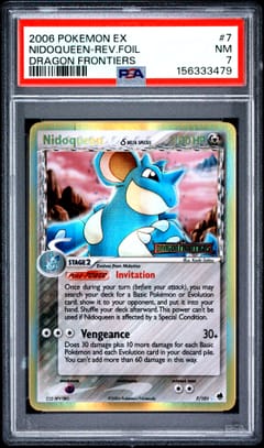 2006 Pokemon Ex Dragon Frontiers Nidoqueen-Reverse Foil #7 PSA 7