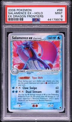 2006 Pokemon Ex Dragon Frontiers Salamence Ex-Holo #98 PSA 9