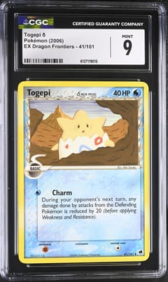 2006 Pokemon EX Dragon Frontiers Togepi δ #41/101 CGC 9