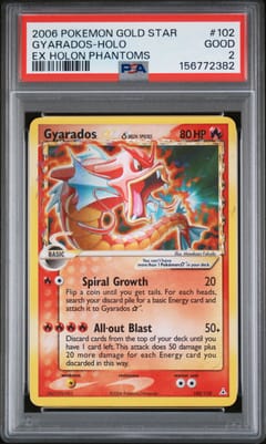 2006 Pokemon Ex Holon Phantoms Gyarados-Holo Gold Star #102 PSA 2