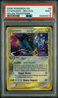 2006 Pokemon Ex Holon Phantoms Gyarados-Reverse Foil #8 PSA 9