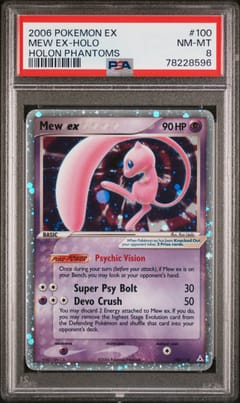 2006 Pokemon Ex Holon Phantoms Mew Ex-Holo #100 PSA 8