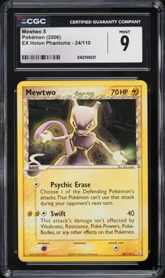 2006 Pokemon EX Holon Phantoms Mewtwo δ #24/110 CGC 9