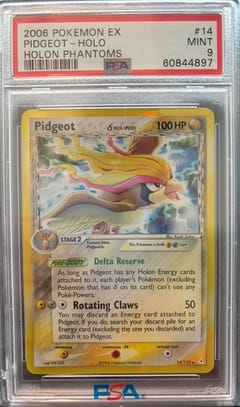2006 Pokemon Ex Holon Phantoms Pidgeot-Holo Holon Phantoms #14 PSA 9