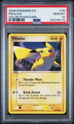 2006 Pokemon Ex Holon Phantoms Pikachu #78 PSA 10