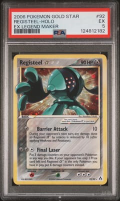 2006 Pokemon Ex Legend Maker Registeel-Holo Gold Star #92 PSA 5