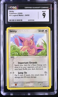 2006 Pokemon EX Legend Maker Skitty #64/92 CGC 9