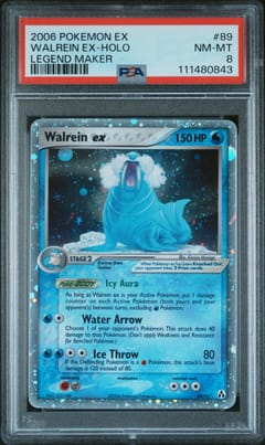 2006 Pokemon Ex Legend Maker Walrein Ex-Holo #89 PSA 8