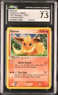 2006 Pokemon POP Series 3 Flareon Cosmos Holo #2/17 CGC 7.5