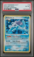 2007 Pokemon Diamond & Pearl Secret Wonders Suicune-Holo #19 PSA 6