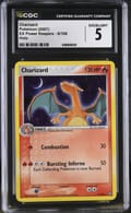 2007 Pokemon EX Power Keepers Charizard Holo #6/108 CGC 5