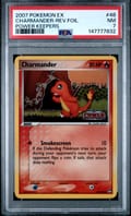 2007 Pokemon Ex Power Keepers Charmander-Reverse Foil #48 PSA 7