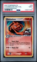 2007 Pokemon Ex Power Keepers Charmeleon-Reverse Foil #28 PSA 9
