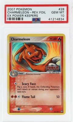 2007 Pokemon Ex Power Keepers Charmeleon-Reverse Foil #28 PSA 10