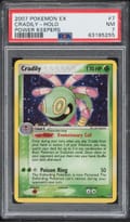 2007 Pokemon Ex Power Keepers Cradily-Holo #7 PSA 7