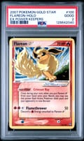2007 Pokemon Ex Power Keepers Flareon-Holo Gold Star #100 PSA 2