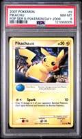 2007 Pokemon Pop Series 6 Pikachu Pokemon Day 2008 #9 PSA 8