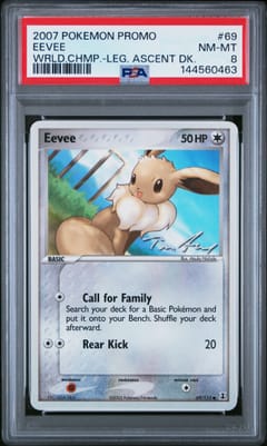 2007 Pokemon World Championships Promo Eevee Legendary Ascent Deck #69 PSA 8